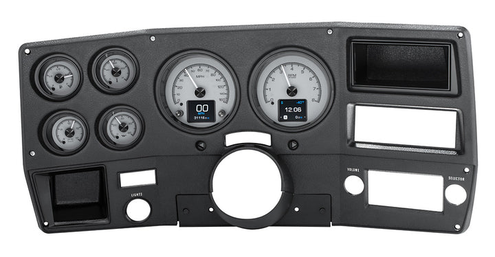 1973- 87 Chevy Pickup, 1973- 91 Chevy Blazer, GMC Jimmy and Suburban HDX Instruments Gauge Kit, Direct Fit, HDX, Analog/Digital, Black Face, White/Multicolor Illuminated Numbers, White/Multicolor Illuminated Pointer, Chevy, Kit  HDX-73C-PU-S HDX-73C-PU-K