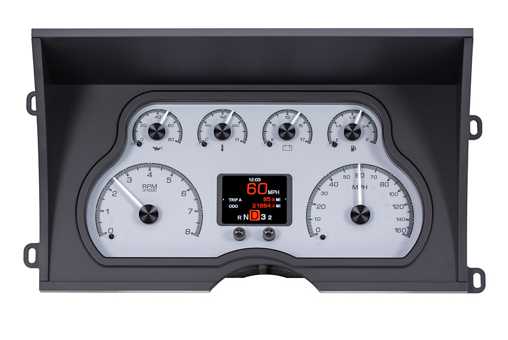 1988- 1994 Chevy / GMC Pickup HDX Instruments Gauge Kit, Direct Fit, HDX, Analog/Digital, Black Face, White/Multicolor Illuminated Numbers, White/Multicolor Illuminated Pointer, Chevy, Kit HDX-88C-PU-K HDX-88C-PU-S