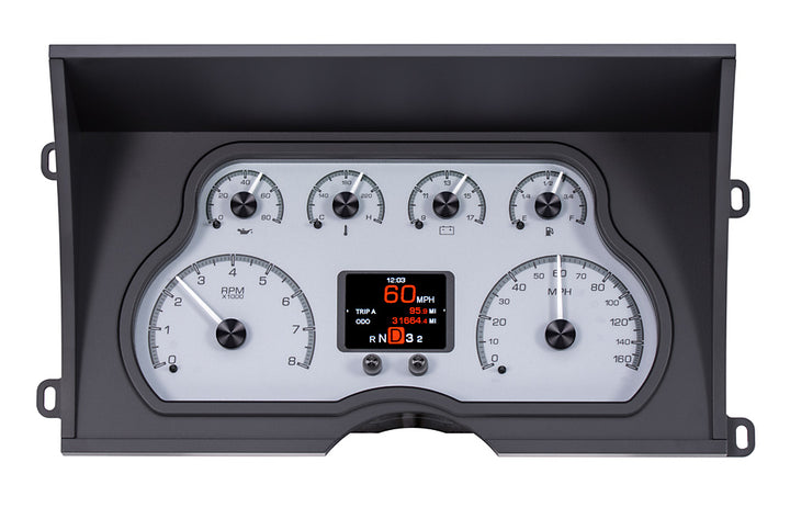 1988- 1994 Chevy / GMC Pickup HDX Instruments Gauge Kit, Direct Fit, HDX, Analog/Digital, Black Face, White/Multicolor Illuminated Numbers, White/Multicolor Illuminated Pointer, Chevy, Kit HDX-88C-PU-K HDX-88C-PU-S