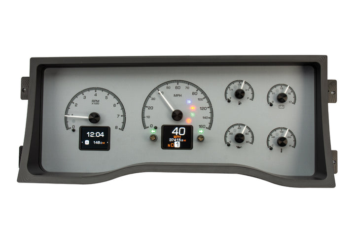 1995 - 1998 Chevy Truck and 1995 - 2000 Chevy SUV/HD HDX Instruments Gauge Kit, Direct Fit, HDX, Analog/Digital, Black Face, White/Multicolor Illuminated Numbers, White/Multicolor Illuminated Pointer, Chevy, Kit HDX-95C-PU