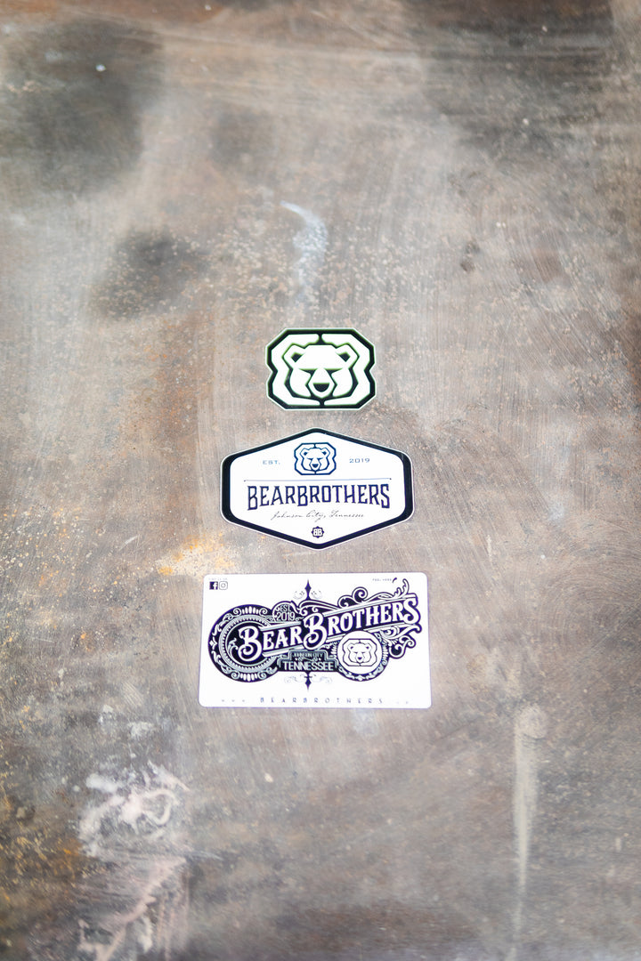 Bear Brothers 3 Pack of Stickers
