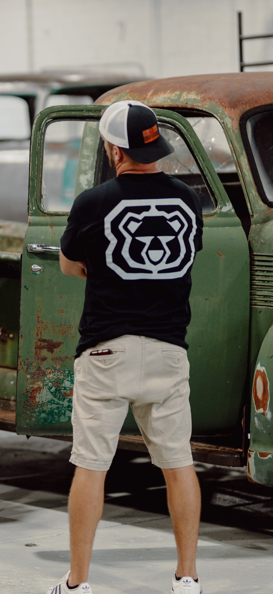 Short Sleeve Big Bear T-Shirt Black
