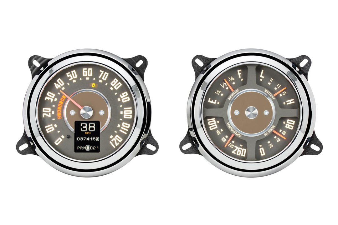 1947 - 1953 RTX Chevy gauges power on.