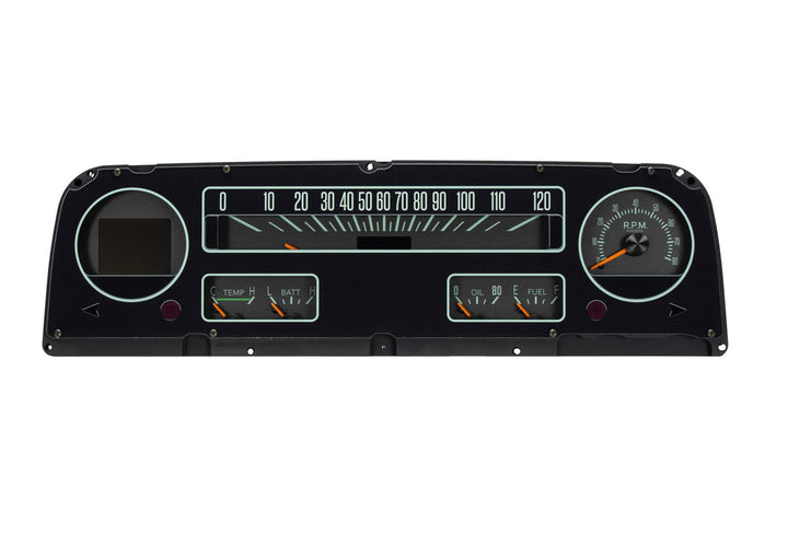 1964-1966 RTX Chevy gauges power off without bezel.