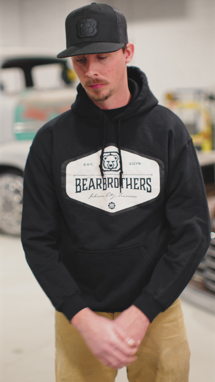 Bear Brothers Classic Logo - Black Hoodie